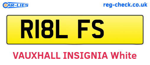 R18LFS are the vehicle registration plates.