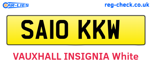SA10KKW are the vehicle registration plates.