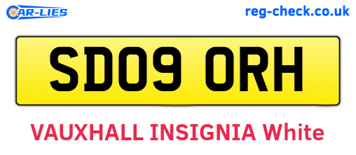SD09ORH are the vehicle registration plates.
