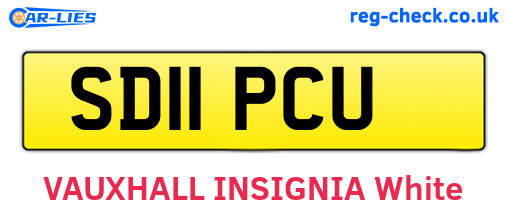 SD11PCU are the vehicle registration plates.