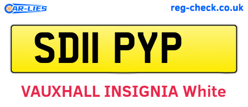 SD11PYP are the vehicle registration plates.