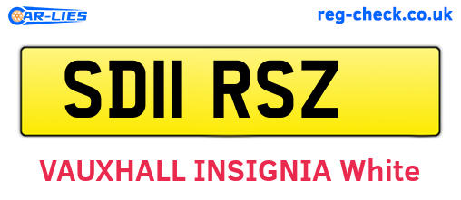 SD11RSZ are the vehicle registration plates.