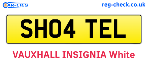 SH04TEL are the vehicle registration plates.