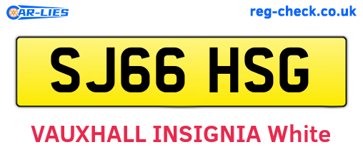 SJ66HSG are the vehicle registration plates.