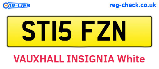 ST15FZN are the vehicle registration plates.
