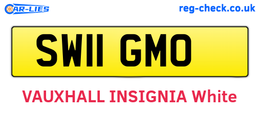 SW11GMO are the vehicle registration plates.