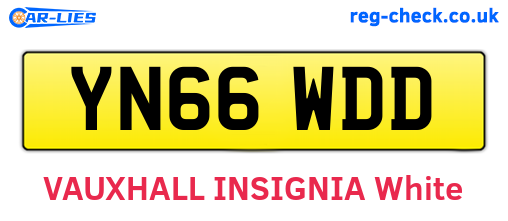 YN66WDD are the vehicle registration plates.