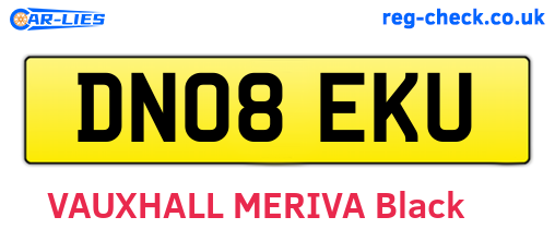 DN08EKU are the vehicle registration plates.