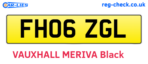 FH06ZGL are the vehicle registration plates.