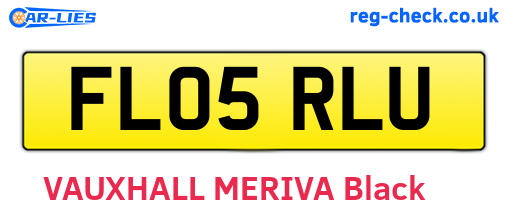 FL05RLU are the vehicle registration plates.