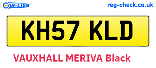 KH57KLD are the vehicle registration plates.