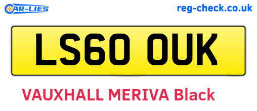 LS60OUK are the vehicle registration plates.