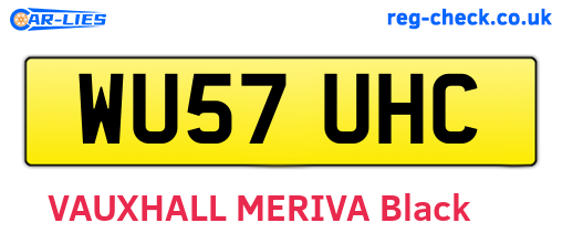 WU57UHC are the vehicle registration plates.