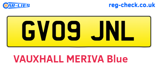 GV09JNL are the vehicle registration plates.