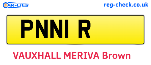 PNN1R are the vehicle registration plates.