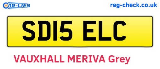 SD15ELC are the vehicle registration plates.