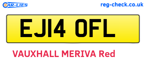 EJ14OFL are the vehicle registration plates.