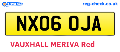 NX06OJA are the vehicle registration plates.