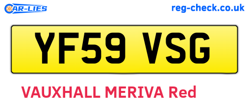 YF59VSG are the vehicle registration plates.