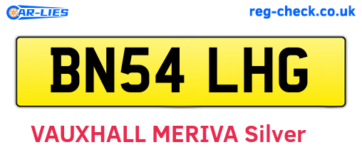 BN54LHG are the vehicle registration plates.