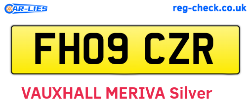 FH09CZR are the vehicle registration plates.