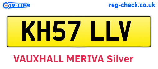 KH57LLV are the vehicle registration plates.