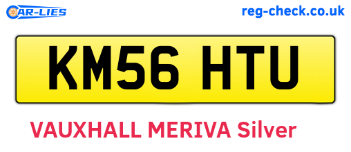 KM56HTU are the vehicle registration plates.