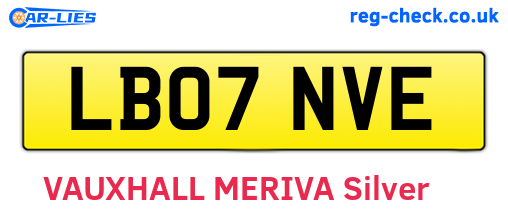 LB07NVE are the vehicle registration plates.