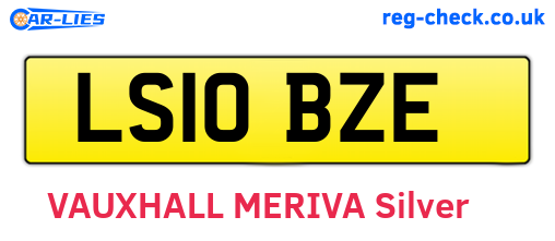 LS10BZE are the vehicle registration plates.