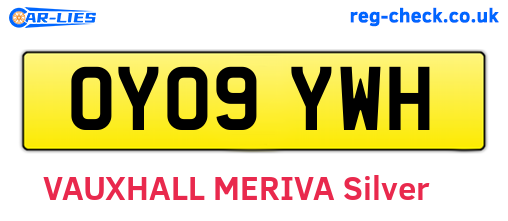 OY09YWH are the vehicle registration plates.