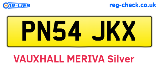 PN54JKX are the vehicle registration plates.