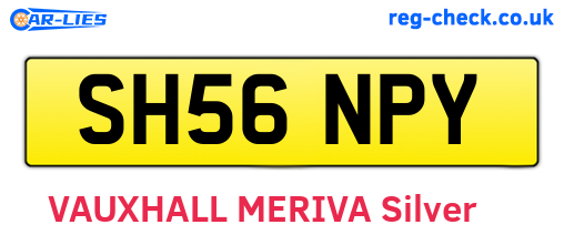 SH56NPY are the vehicle registration plates.