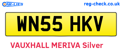 WN55HKV are the vehicle registration plates.