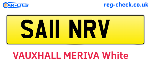 SA11NRV are the vehicle registration plates.