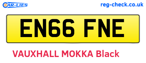 EN66FNE are the vehicle registration plates.