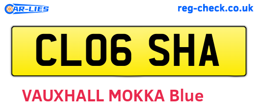 CL06SHA are the vehicle registration plates.