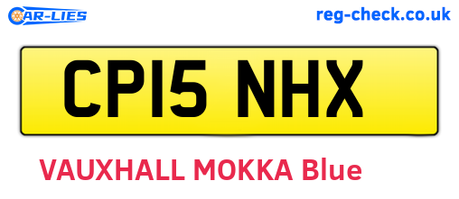 CP15NHX are the vehicle registration plates.