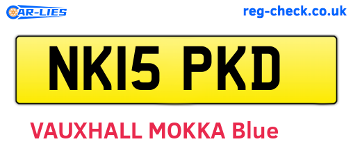 NK15PKD are the vehicle registration plates.