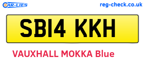 SB14KKH are the vehicle registration plates.