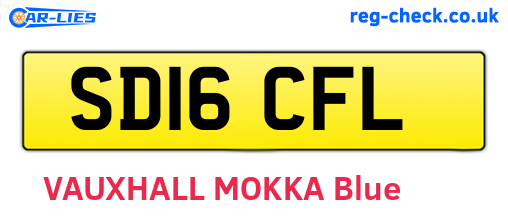 SD16CFL are the vehicle registration plates.