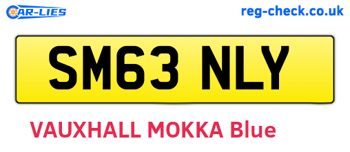 SM63NLY are the vehicle registration plates.