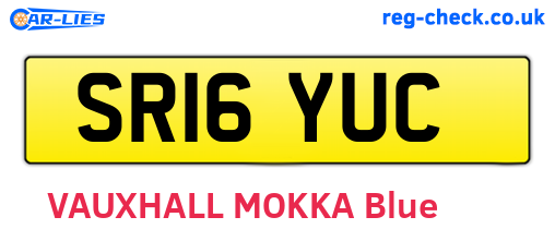 SR16YUC are the vehicle registration plates.