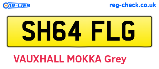 SH64FLG are the vehicle registration plates.