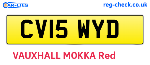 CV15WYD are the vehicle registration plates.