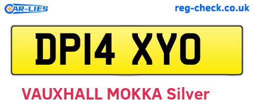 DP14XYO are the vehicle registration plates.