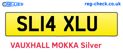 SL14XLU are the vehicle registration plates.