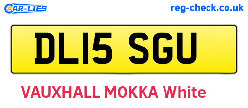 DL15SGU are the vehicle registration plates.