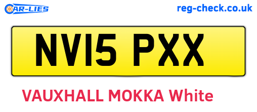 NV15PXX are the vehicle registration plates.