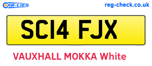 SC14FJX are the vehicle registration plates.