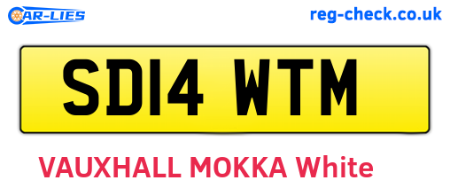 SD14WTM are the vehicle registration plates.